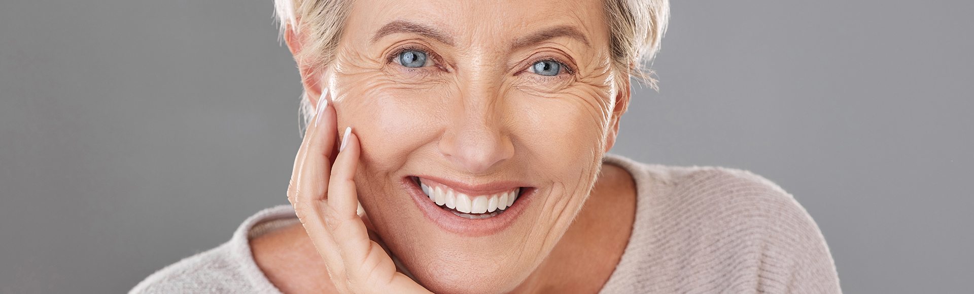 Portrait of smiling senior woman